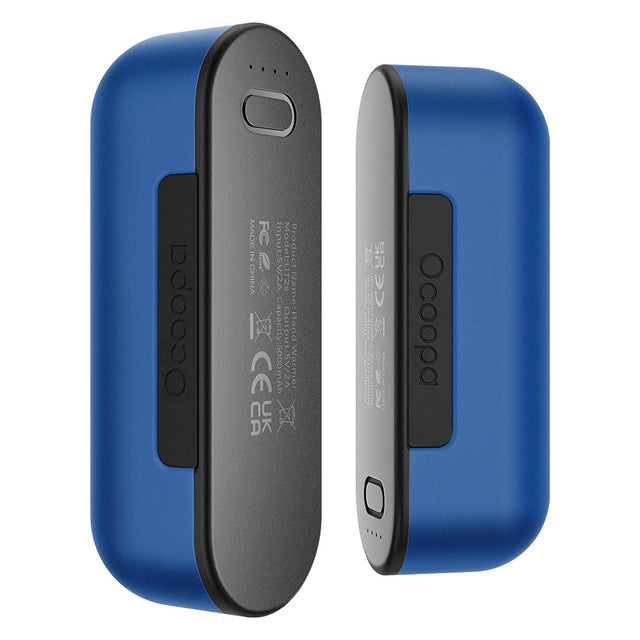 Ocoopa Hand Warmer UT2s (UT2S-BU), Type-C, with Power Bank, Electric, Magnetic Design, MagTwins, 2x 5000mAh, Albastru