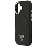 Husa de protectie Guess Hardcase Triangle Logo MagSafe (GUHMP17SPSDTSCMK) compatibil cu iPhone 17, Negru