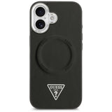 Husa de protectie Guess Hardcase Triangle Logo MagSafe (GUHMP17SPSDTSCMK) compatibil cu iPhone 17, Negru
