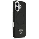 Husa de protectie Guess Hardcase Triangle Logo MagSafe (GUHMP17SPSDTSCMK) compatibil cu iPhone 17, Negru