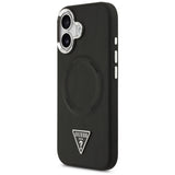 Husa de protectie Guess Hardcase Triangle Logo MagSafe (GUHMP17SPSDTSCMK) compatibil cu iPhone 17, Negru