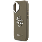 Husa de protectie Guess Hardcase Grained Big 4G Classic Logo (GUHCP17SPG4SMCEW) compatibil cu iPhone 17, Maro