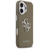 Husa de protectie Guess Hardcase Grained Big 4G Classic Logo (GUHCP17SPG4SMCEW) compatibil cu iPhone 17, Maro