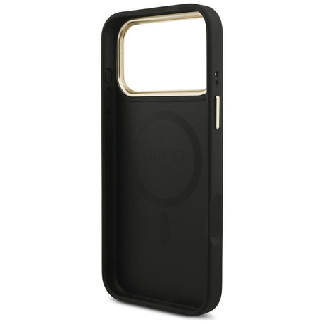 Husa de protectie Guess Cardslot 4G MagSafe compatibil cu iPhone 17 Pro Max, Negru