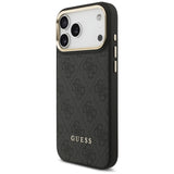 Husa de protectie Guess Cardslot 4G MagSafe compatibil cu iPhone 17 Pro Max, Negru