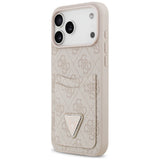 Husa de protectie Guess Hardcase 4G Double Card Triangle (GUHCP17XP4TPP) compatibil cu iPhone 17 Pro Max, Roz