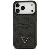 Husa de protectie Guess Hardcase 4G Double Card Triangle (GUHCP17XP4TPK) compatibil cu iPhone 17 Pro Max, Negru
