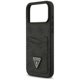 Husa de protectie Guess Hardcase 4G Double Card Triangle (GUHCP17XP4TPK) compatibil cu iPhone 17 Pro Max, Negru