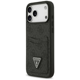 Husa de protectie Guess Hardcase 4G Double Card Triangle (GUHCP17XP4TPK) compatibil cu iPhone 17 Pro Max, Negru