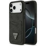 Husa de protectie Guess Hardcase 4G Double Card Triangle (GUHCP17XP4TPK) compatibil cu iPhone 17 Pro Max, Negru