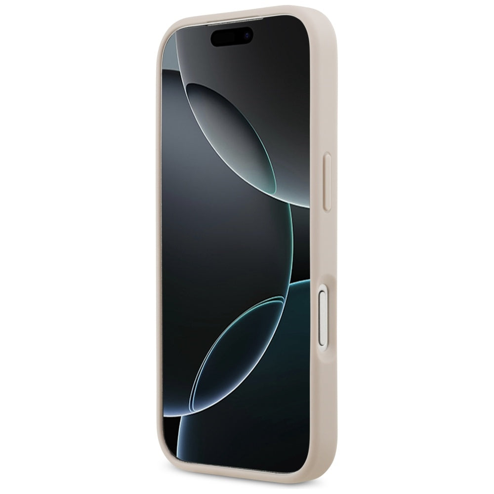 Husa de protectie Guess Hardcase 4G Double Card Triangle (GUHCP17LP4TPP) compatibil cu iPhone 17 Pro, Roz