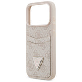 Husa de protectie Guess Hardcase 4G Double Card Triangle (GUHCP17LP4TPP) compatibil cu iPhone 17 Pro, Roz