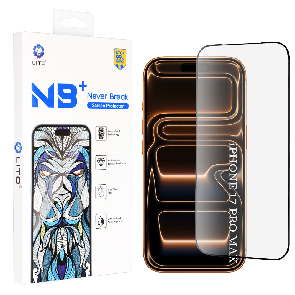 Folie de protectie Lito NB compatibil cu iPhone 17 Pro Max, Negru