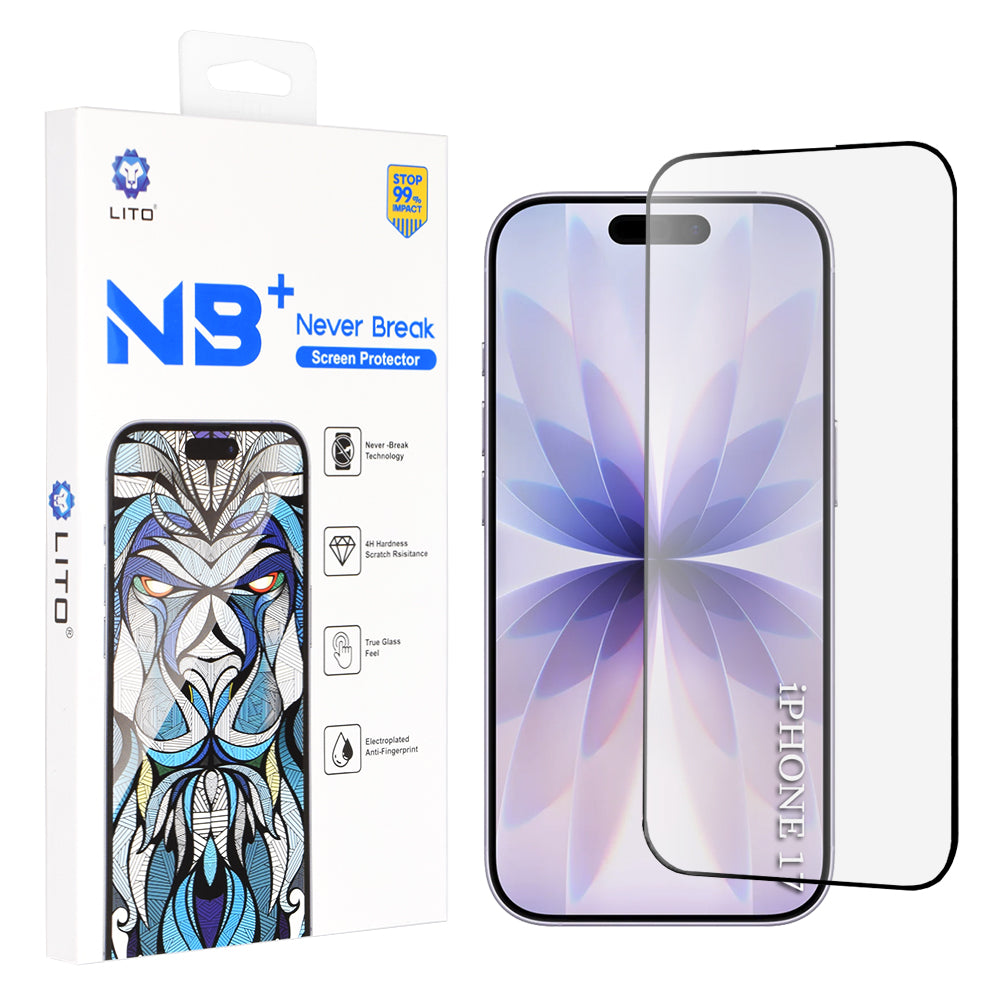 Folie de protectie Lito NB compatibil cu iPhone 17 / iPhone 16 Pro, Negru