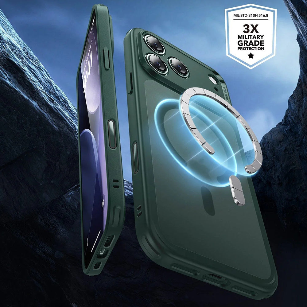 Husa de protectie ESR Classic Hybrid HaloLock compatibil cu iPhone 17 Pro Max, Frosted Green