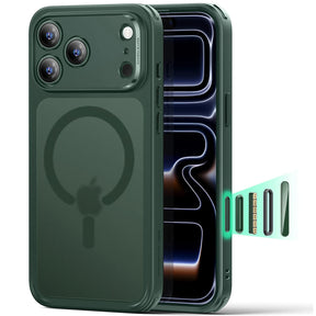 Husa de protectie ESR Classic Hybrid HaloLock compatibil cu iPhone 17 Pro Max, Frosted Green
