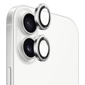 Folie de protectie Blueo Original Metal Frame Lens Glass compatibil cu iPhone 17, Argintiu Diamond