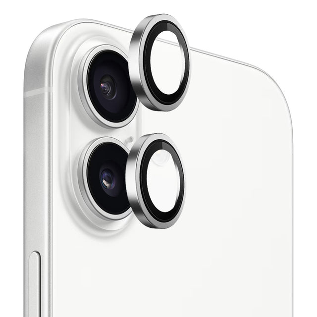 Folie de protectie Blueo Original Metal Frame Lens Glass compatibil cu iPhone 17, Argintiu