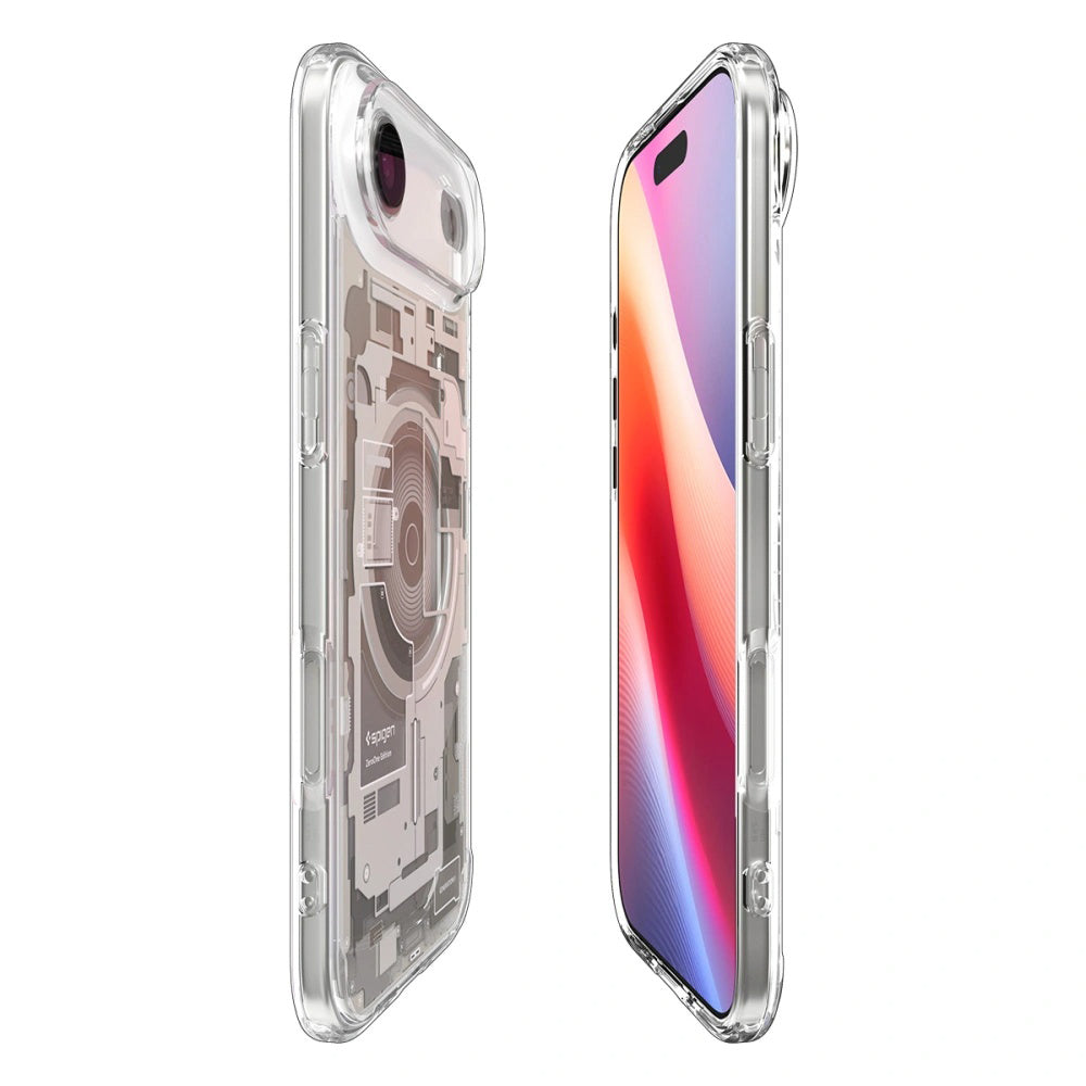 Husa de protectie Spigen Ultra Hybrid Zero One MagSafe (ACS10319) compatibil cu iPhone 17 Air, Titanium Natural