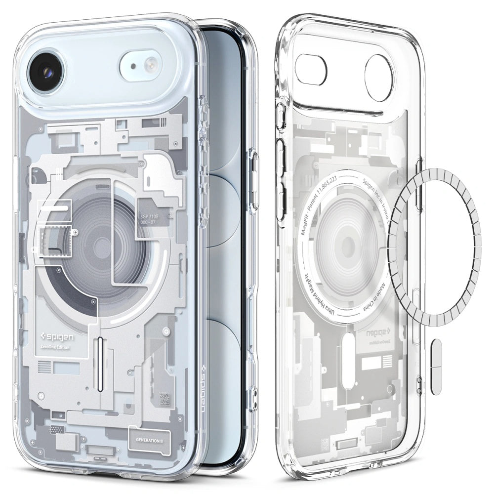 Husa de protectie Spigen Ultra Hybrid Zero One MagSafe (ACS10318) compatibil cu iPhone 17 Air, Alb