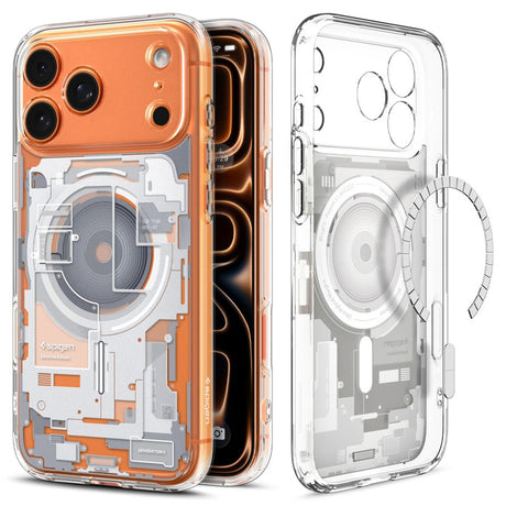 Husa de protectie Spigen Ultra Hybrid Zero One MagSafe (ACS10351) compatibil cu iPhone 17 Pro, Alb