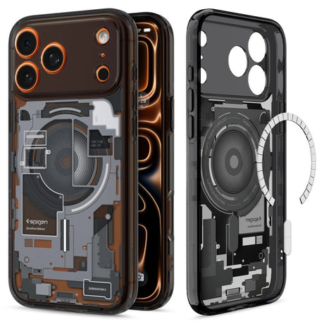 Husa de protectie Spigen Ultra Hybrid Zero One MagSafe (ACS10289) compatibil cu iPhone 17 Pro Max, Negru