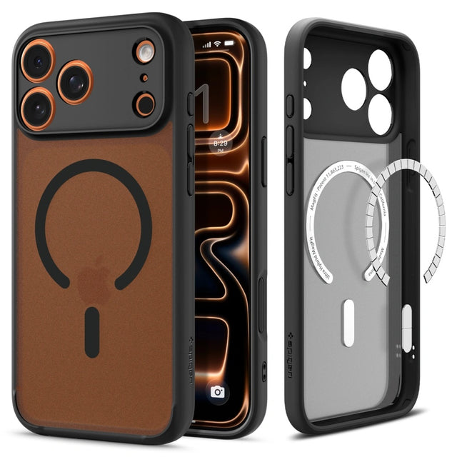 Husa de protectie Spigen Ultra Hybrid MagSafe (ACS10285) compatibil cu iPhone 17 Pro Max, Frost Black