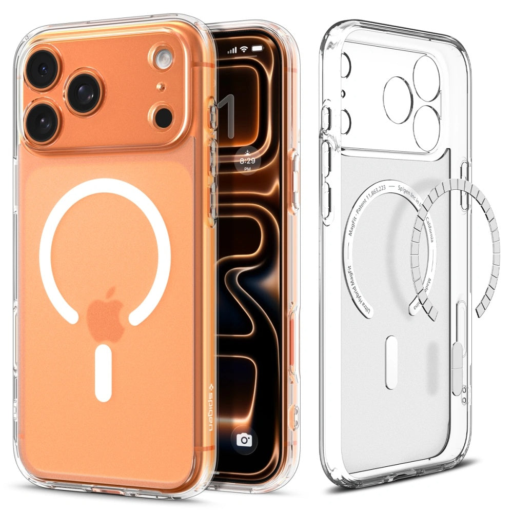 Husa de protectie Spigen Ultra Hybrid MagSafe (ACS10286) compatibil cu iPhone 17 Pro Max, Frost White