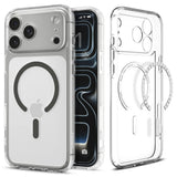 Husa de protectie Spigen Ultra Hybrid MagSafe (ACS10283) compatibil cu iPhone 17 Pro Max, Transparent /Graphite