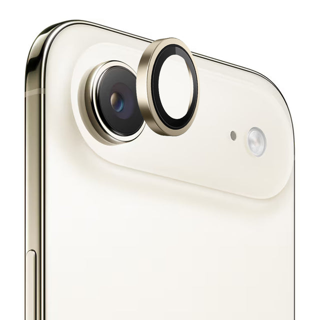Folie de protectie Blueo Original Metal Frame Lens Glass compatibil cu iPhone 17 Air, Auriu