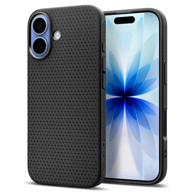 Husa de protectie Spigen Liquid Air (ACS10369) compatibil cu iPhone 17, Negru Mat
