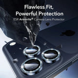 Folie de protectie ESR Armorite Camera Lens Protectors compatibil cu iPhone 14 Pro/Pro Max/15 Pro/Pro Max/16 Pro/Pro Max/17 Pro/Pro Max, Albastru Shimmer