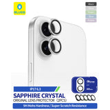 Folie de protectie Blueo Sapphire Crystal Original Lens Glass compatibil cu iPhone 17, Negru