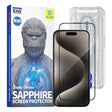 Folie de protectie Blueo Premium Sapphire Non Breaking / Scratching 9H Glass compatibil cu iPhone 15 Pro Max, Negru