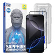 Folie de protectie Blueo Premium Sapphire Non Breaking / Scratching 9H Glass compatibil cu iPhone 16 Pro Max / iPhone 17 Pro Max, Negru