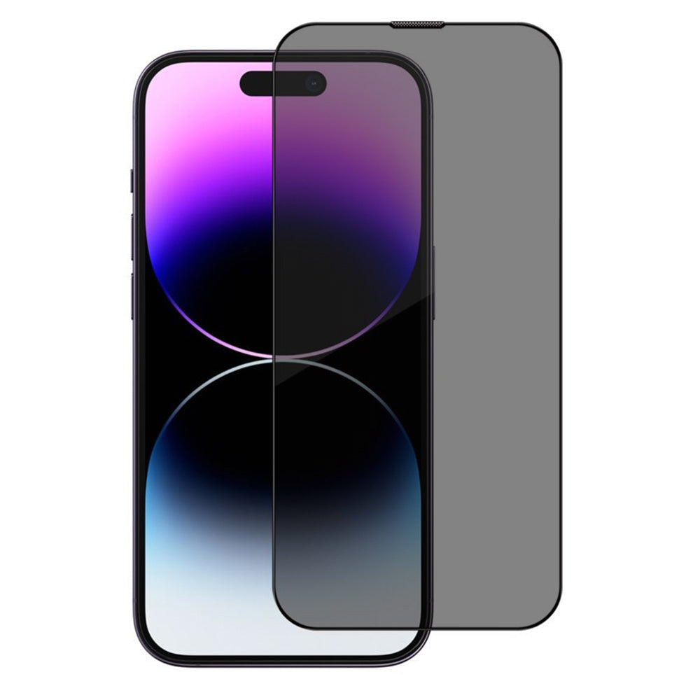 Folie de protectie Blueo Premium Sapphire Non Breaking / Scratching 9H Glass compatibil cu iPhone 16 Pro / iPhone 17 / iPhone 17 Pro, Privacy