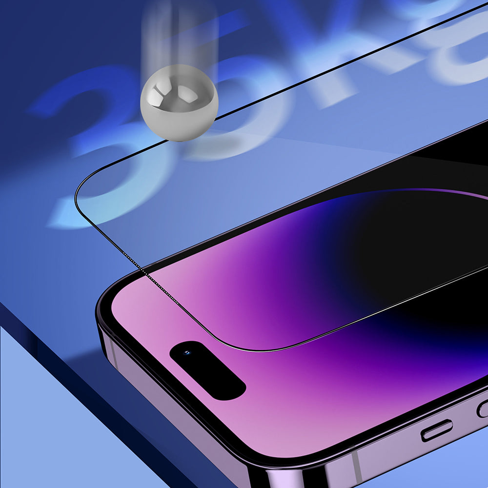 Folie de protectie Blueo Premium Sapphire Non Breaking / Scratching 9H Glass compatibil cu iPhone 17 Air, Privacy