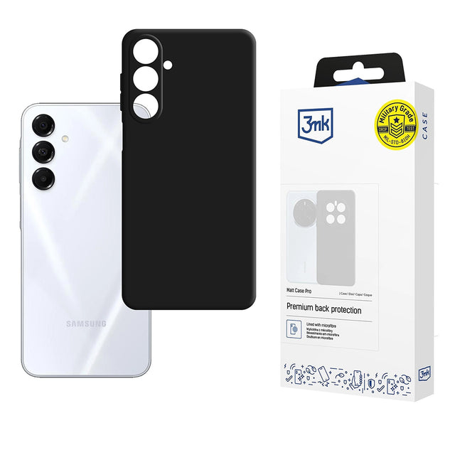 Husa de protectie 3mk Matt Pro compatibil cu Samsung Galaxy A17 5G / A17 4G, Negru