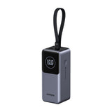 Baterie externa Ugreen PB723 (55365B), with Built-in USB-C cable, USB, Type-C, Digital Display, 20000mAh, 130W, Gri