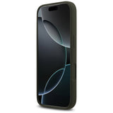 Husa de protectie Guess Silicone Big 4G Script (GUHCP17LSC4GSMA) compatibil cu iPhone 17 Pro, Kaki