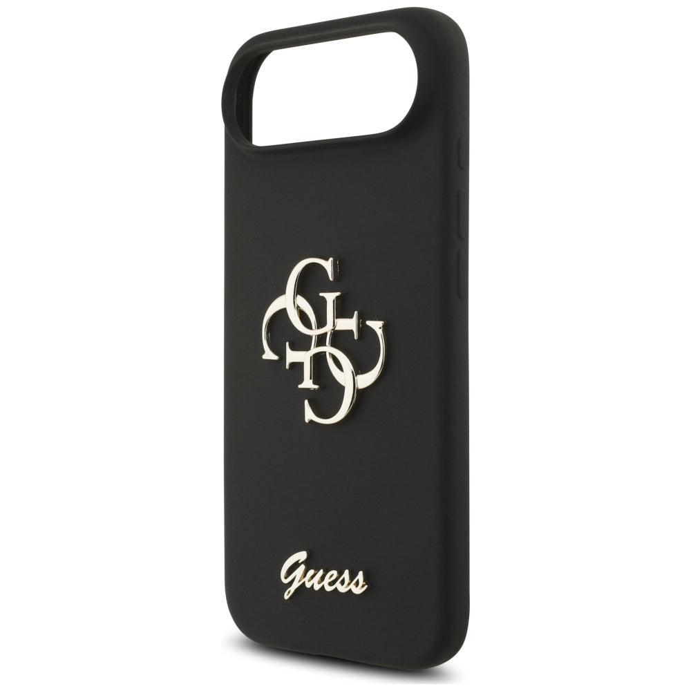 Husa de protectie Guess Silicone Big 4G Script (GUHCP17MSC4GSMK) compatibil cu iPhone 17 Air, Negru