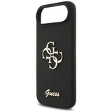 Husa de protectie Guess Silicone Big 4G Script (GUHCP17MSC4GSMK) compatibil cu iPhone 17 Air, Negru