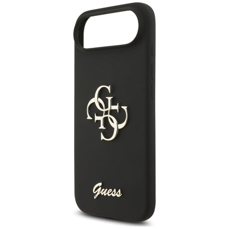 Husa de protectie Guess Silicone Big 4G Script (GUHCP17MSC4GSMK) compatibil cu iPhone 17 Air, Negru