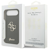 Husa de protectie Guess Silicone Big 4G Script (GUHCP17MSC4GSMK) compatibil cu iPhone 17 Air, Negru