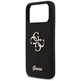Husa de protectie Guess Silicone Big 4G Script (GUHCP17XSC4GSMK) compatibil cu iPhone 17 Pro Max, Negru