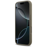 Husa de protectie Guess Silicone Big 4G Script (GUHCP17LSC4GSMW) compatibil cu iPhone 17 Pro, Maro