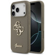 Husa de protectie Guess Silicone Big 4G Script (GUHCP17LSC4GSMW) compatibil cu iPhone 17 Pro, Maro