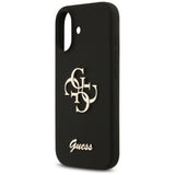 Husa de protectie Guess Silicone Big 4G Script (GUHCP17SSC4GSMK) compatibil cu iPhone 17, Negru