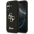 Husa de protectie Guess Silicone Big 4G Script (GUHCP17SSC4GSMK) compatibil cu iPhone 17, Negru
