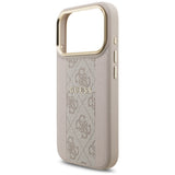 Husa de protectie Guess Hardcase 4G Stripe compatibil cu iPhone 17 Pro, Roz